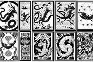 soaring european dragon tattoo idea