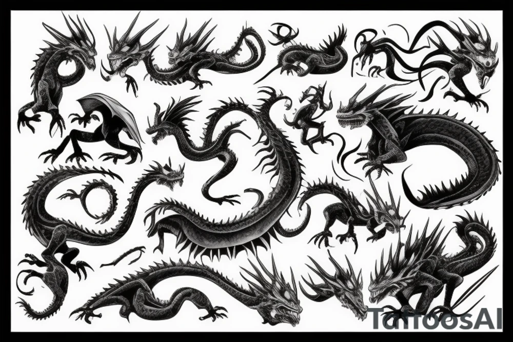 dragon

game of thrones tattoo idea