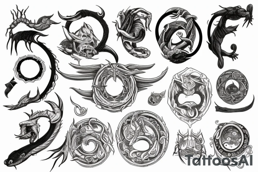 ouroboros

alchemist circle tattoo idea