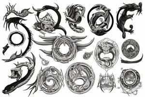 ouroboros

alchemist circle tattoo idea