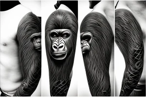 gorilla tattoo idea