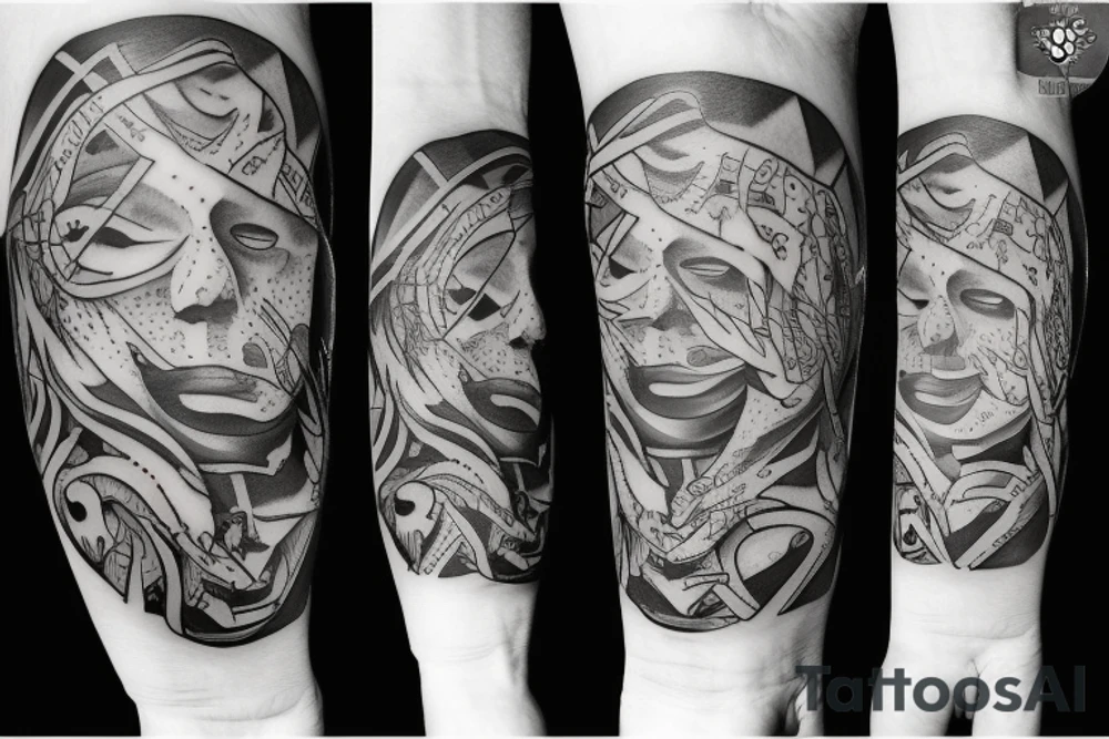 beat line with intail z tattoo idea