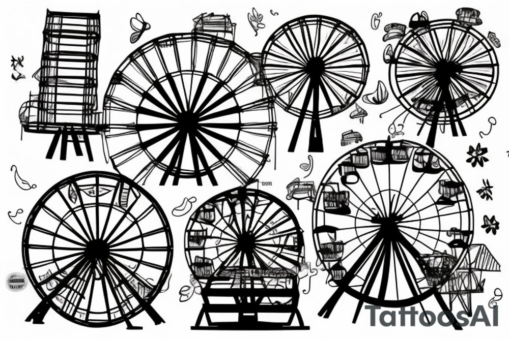 ferris wheel tattoo idea