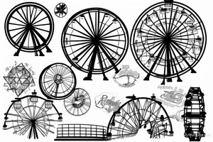 abandoned ferris wheel tattoo idea