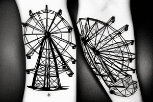 abandoned ferris wheel tattoo idea