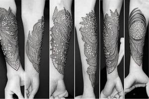 minimal intricate very well detailed tattoo art with animals tattoo idea