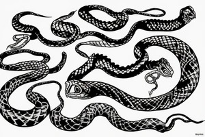 snake on collarbone tattoo idea
