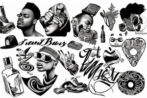 90's rnb artist tattoo idea