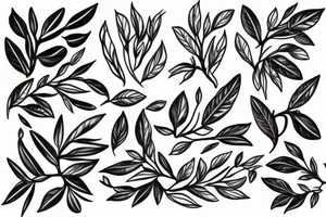 Warrior under olive tree tattoo idea
