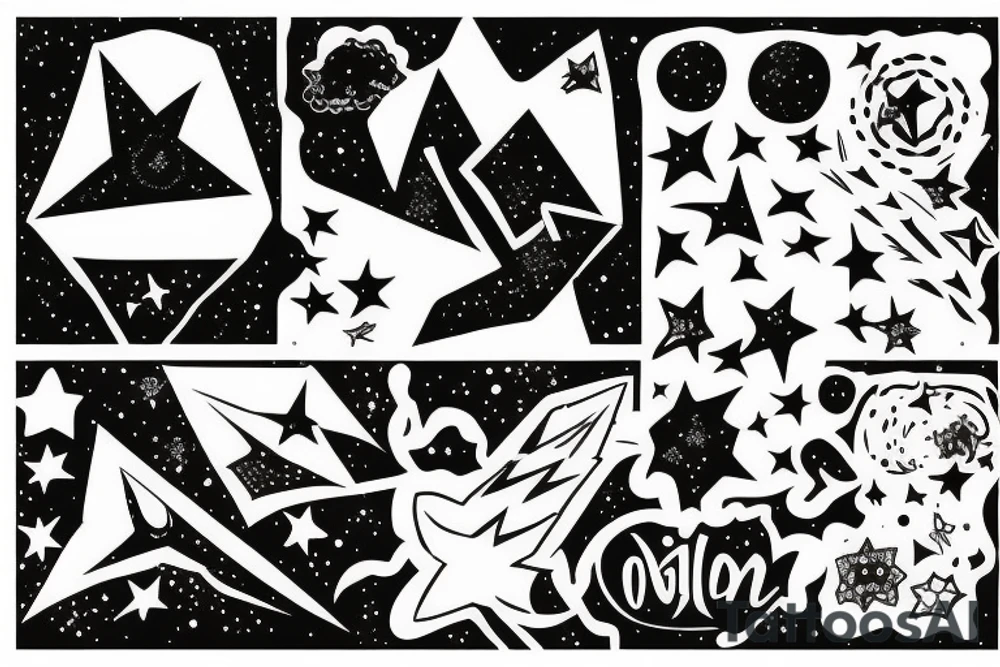 Orion in the stars tattoo idea