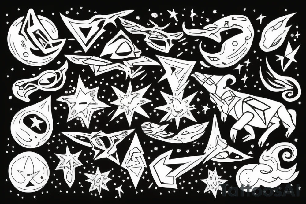 Orion from the stars tattoo idea