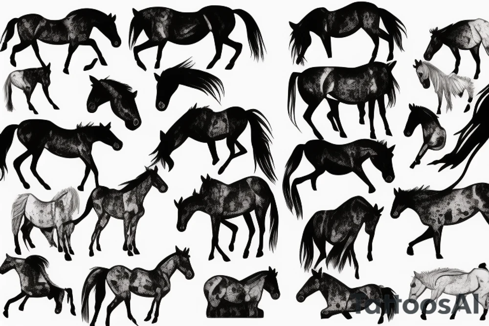 Wild horse tattoo idea