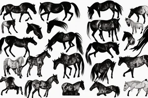 Wild horse tattoo idea