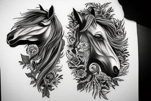 Wild horse tattoo idea