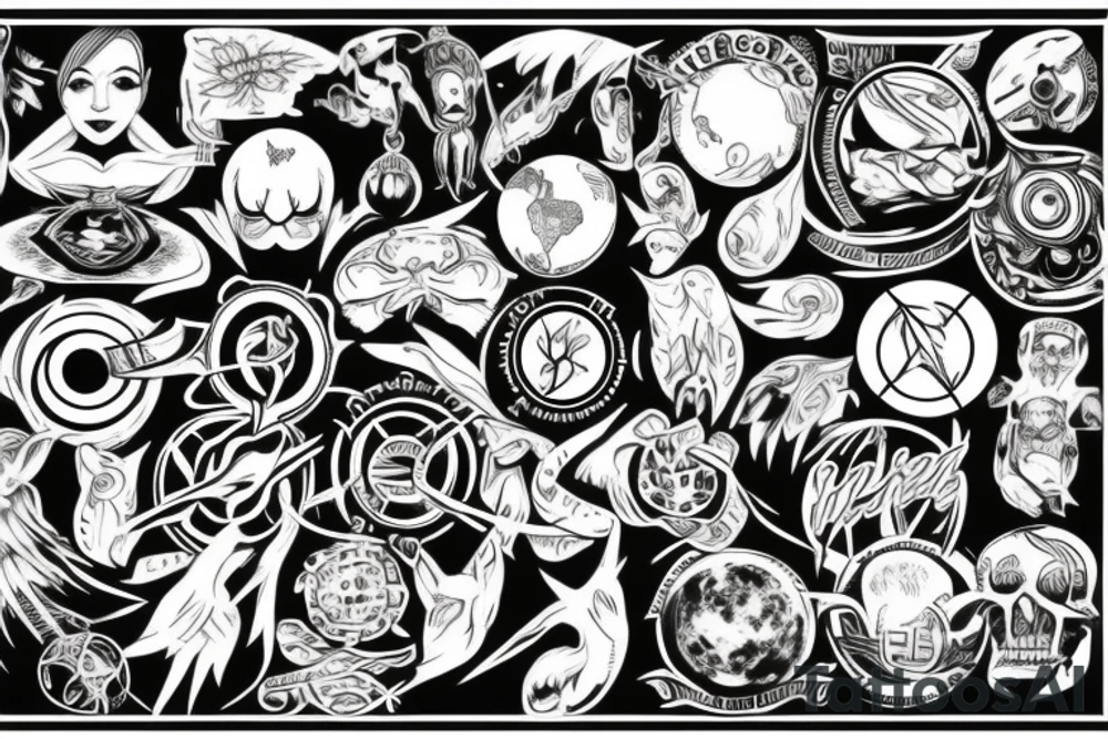 Vision of the world tattoo idea