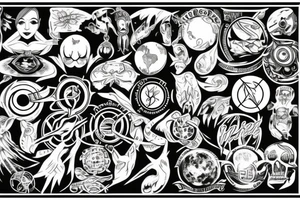 Vision of the world tattoo idea