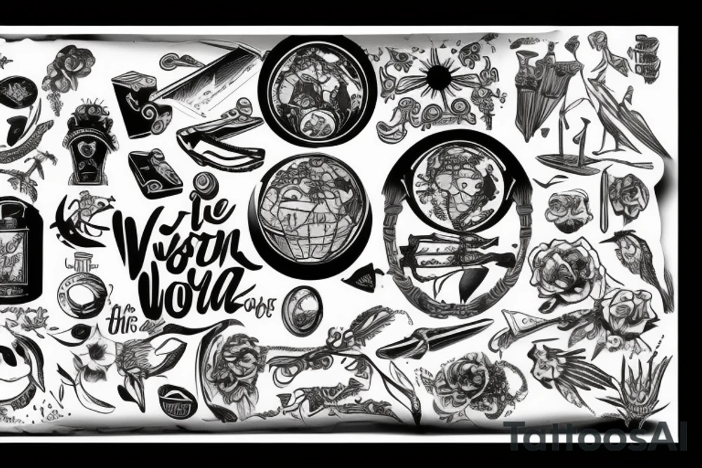 Vision of the world tattoo idea