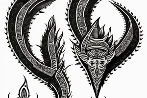 trishul tattoo with ayushman in a shankh tattoo idea