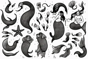 mermaid tattoo idea