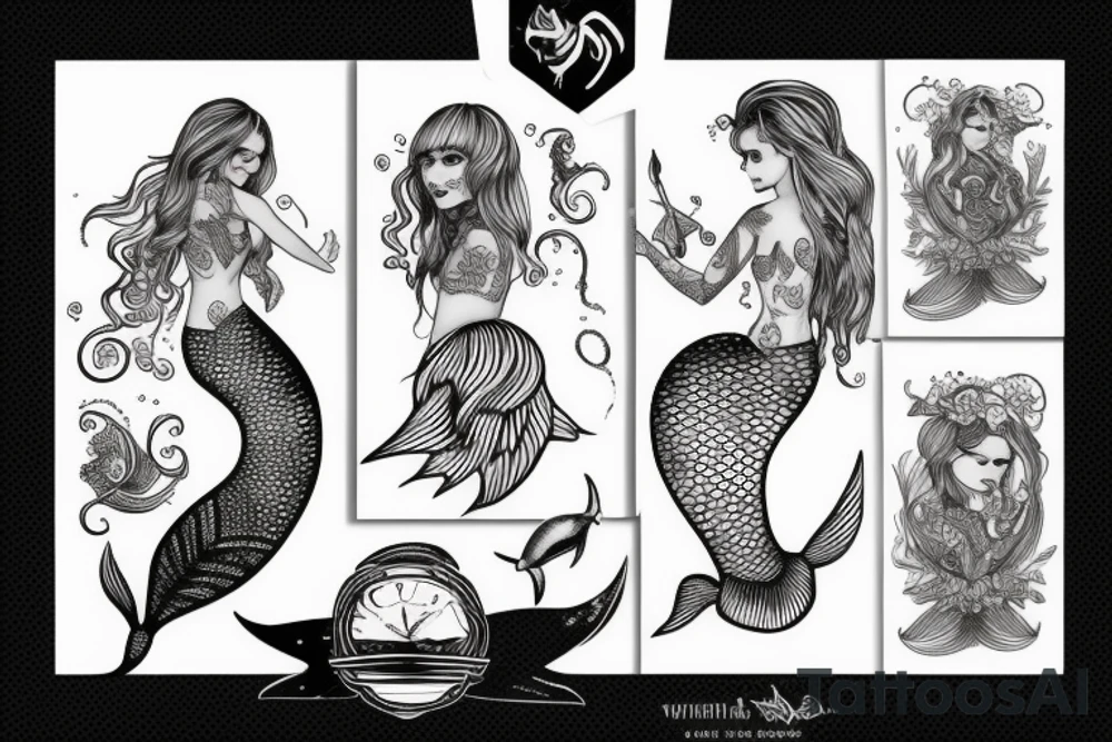 mermaid tattoo idea