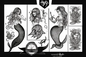 mermaid tattoo idea