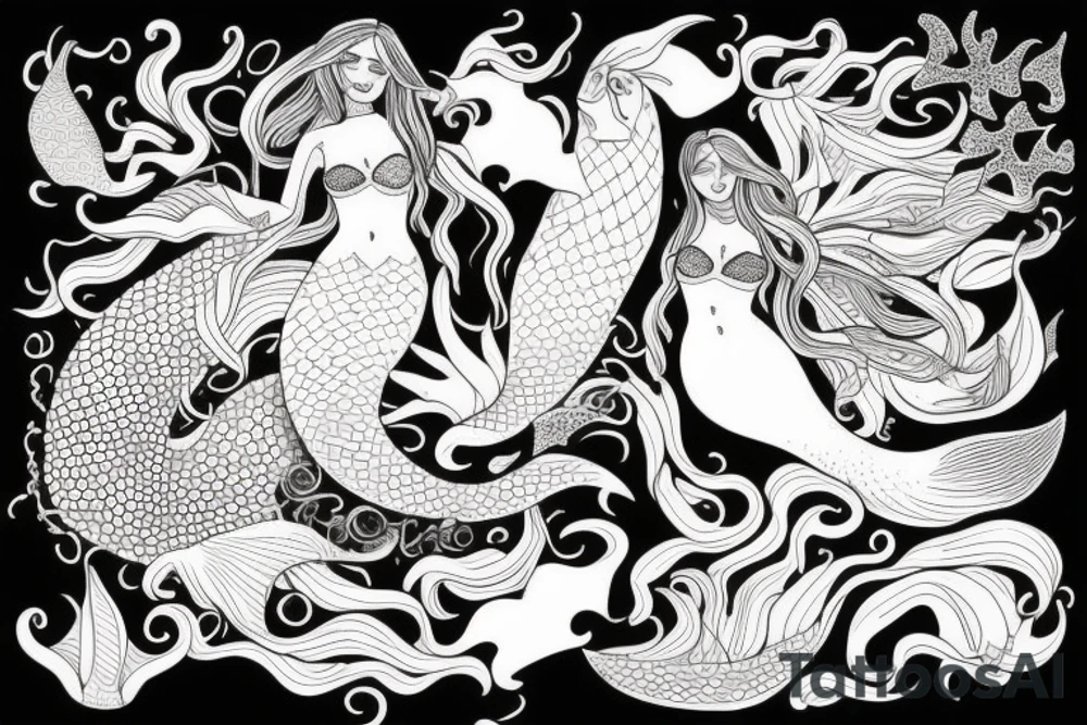 mermaid tattoo idea