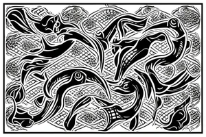 cobra tattoo with patterns, facing the camera tattoo idea