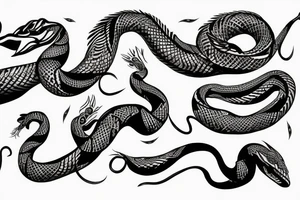 cobra tattoo with patterns, facing the camera tattoo idea