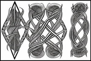double helix of dna tattoo idea