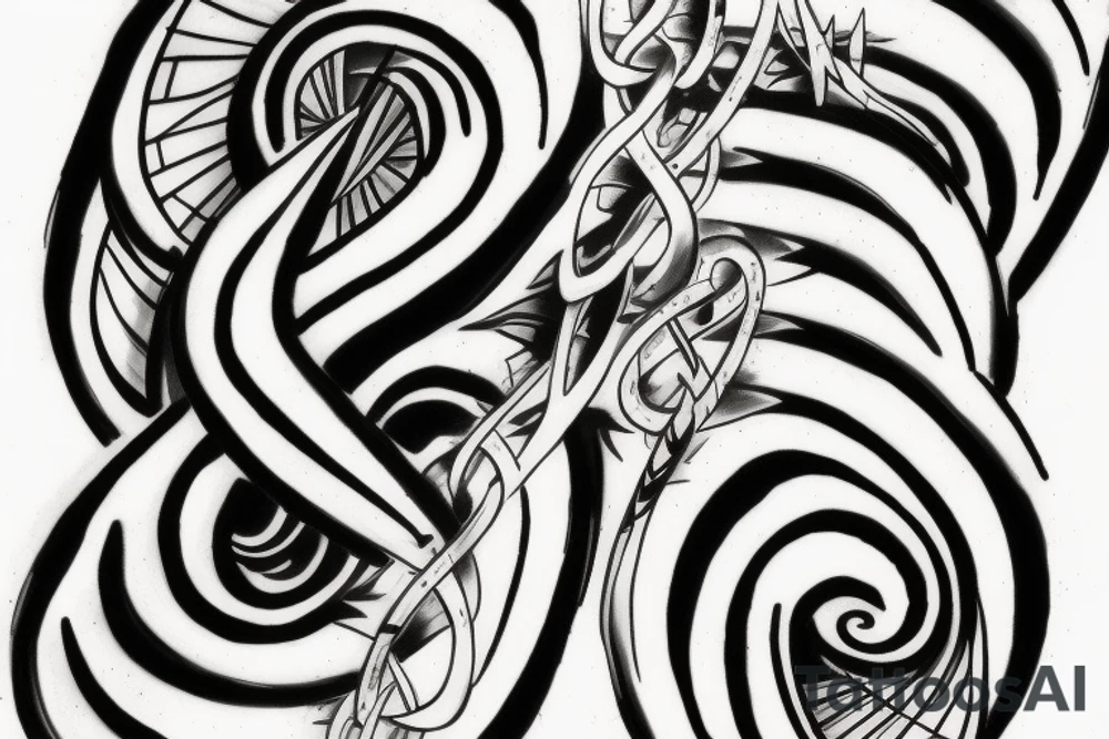 double helix tattoo idea