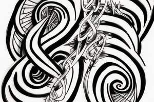 double helix tattoo idea