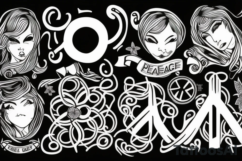 Peace tattoo idea