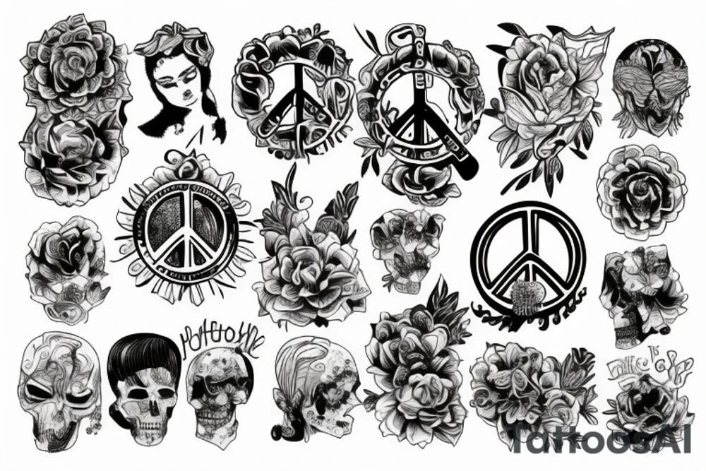 Peace tattoo idea