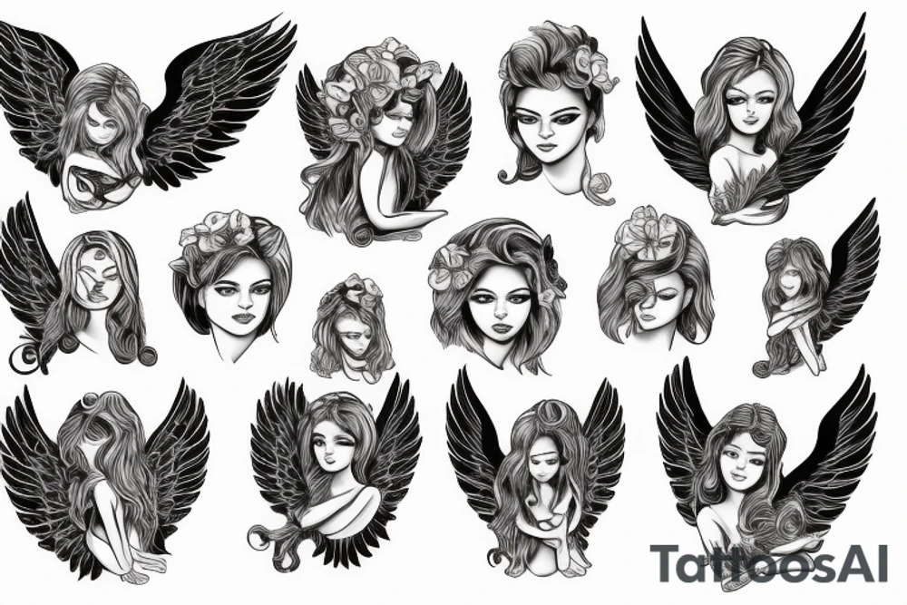 Guardian angel tattoo idea