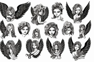 Guardian angel tattoo idea