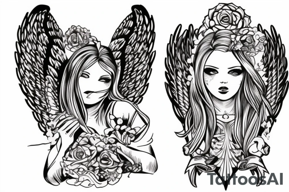 Guardian angel tattoo idea
