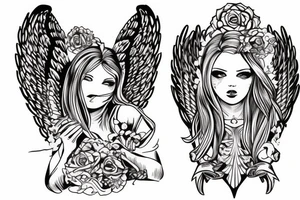 Guardian angel tattoo idea