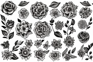 flowers tattoo idea