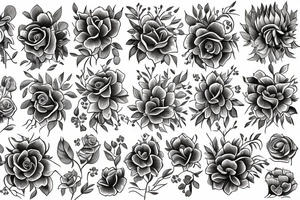 flowers tattoo idea