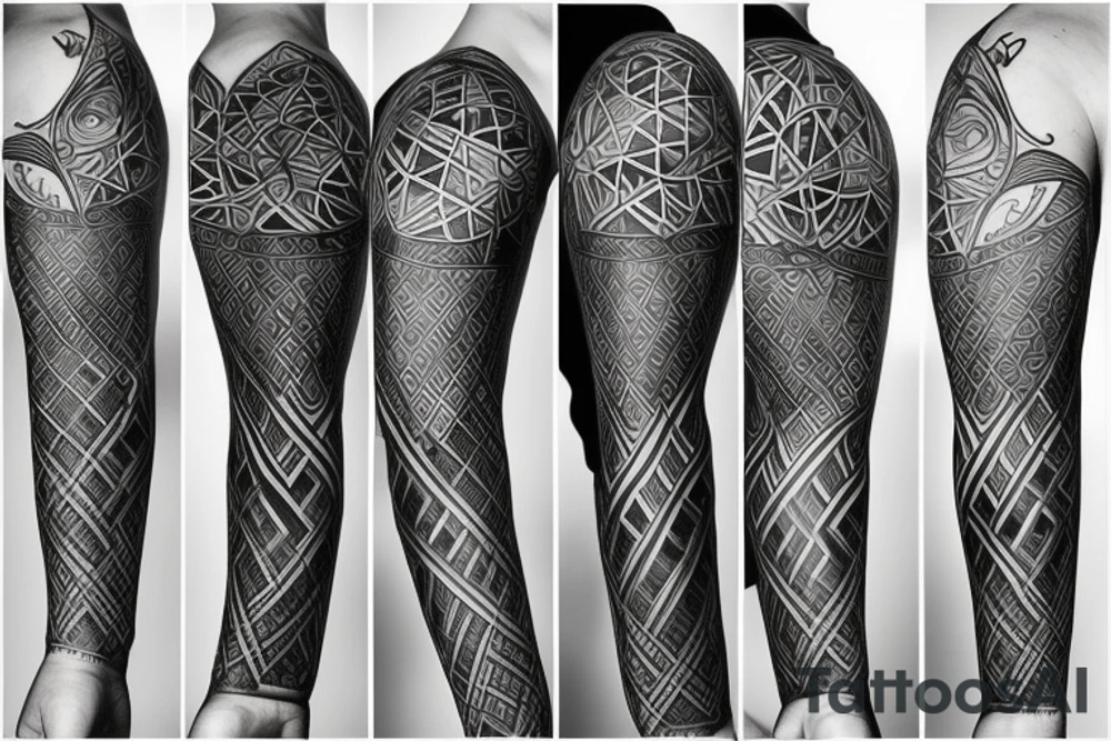 Arm sleeve tattoo idea