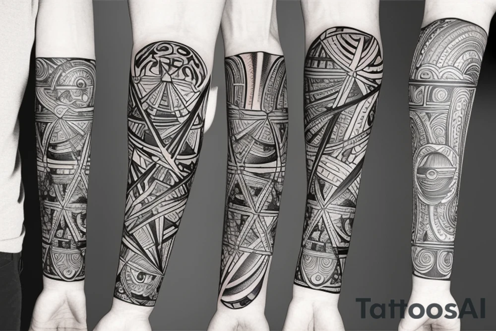 Arm sleeve
Space 
Mathematics 
Stoicism tattoo idea