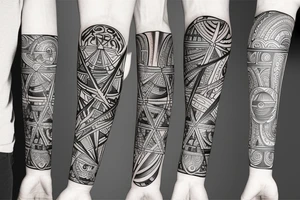 Arm sleeve
Space 
Mathematics 
Stoicism tattoo idea