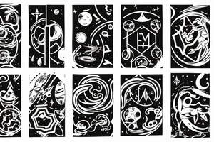 Arm sleeve
Space 
Mathematics 
Stoicism tattoo idea