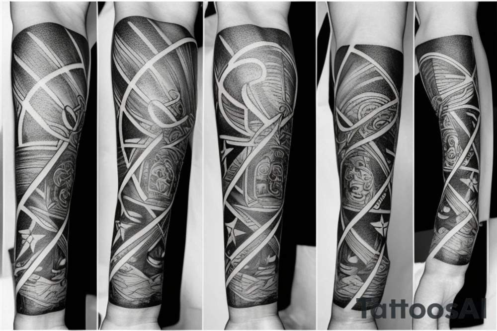Arm sleeve
Space 
Mathematics 
Stoicism tattoo idea