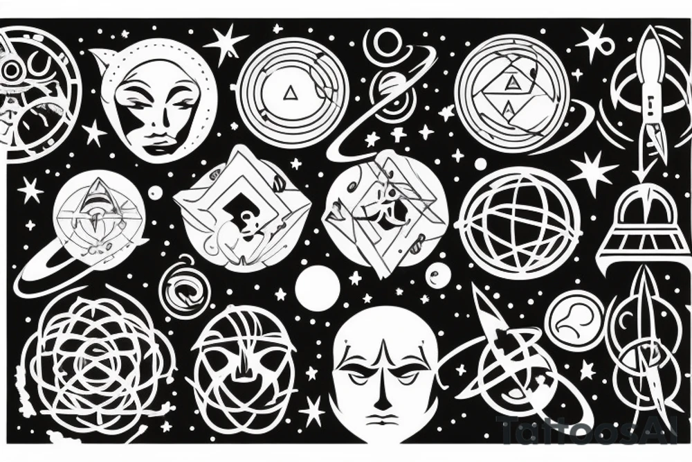 Space 
Mathematics 
Stoicism tattoo idea