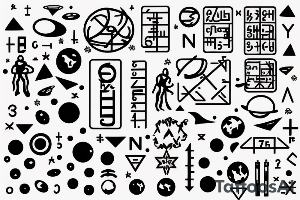 Space 
Mathematics 
Stoicism tattoo idea