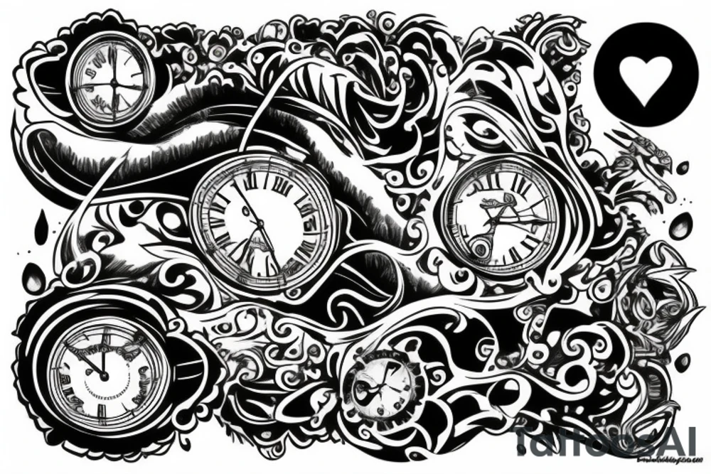 watch tattoo idea