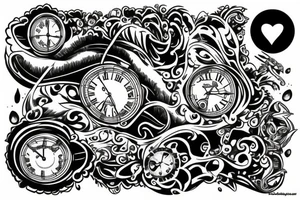 watch tattoo idea