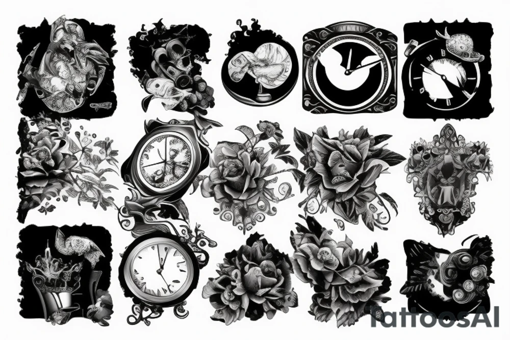watch tattoo idea