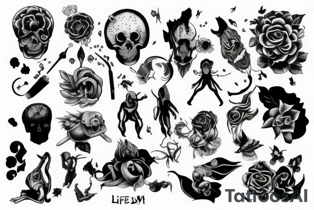life or death tattoo idea